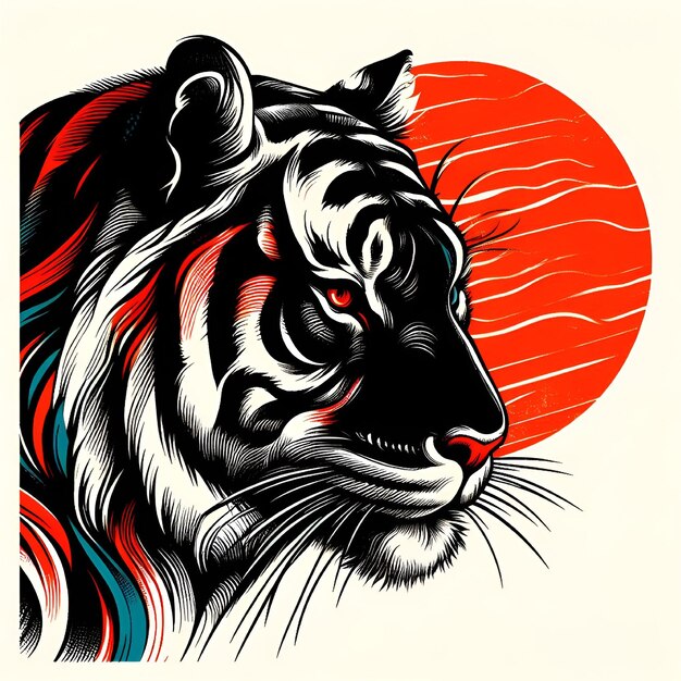 Vetor logotipo do tigre vetor