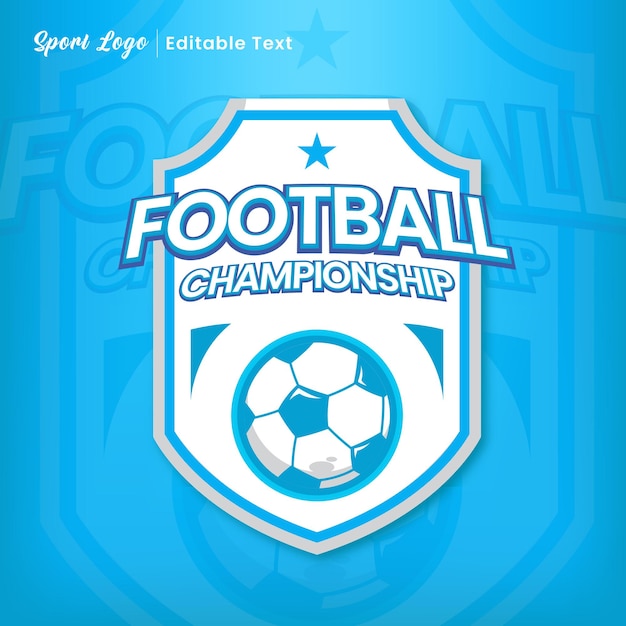 Logotipo do time de futebol ou vetor de rótulo do clube do campeonato
