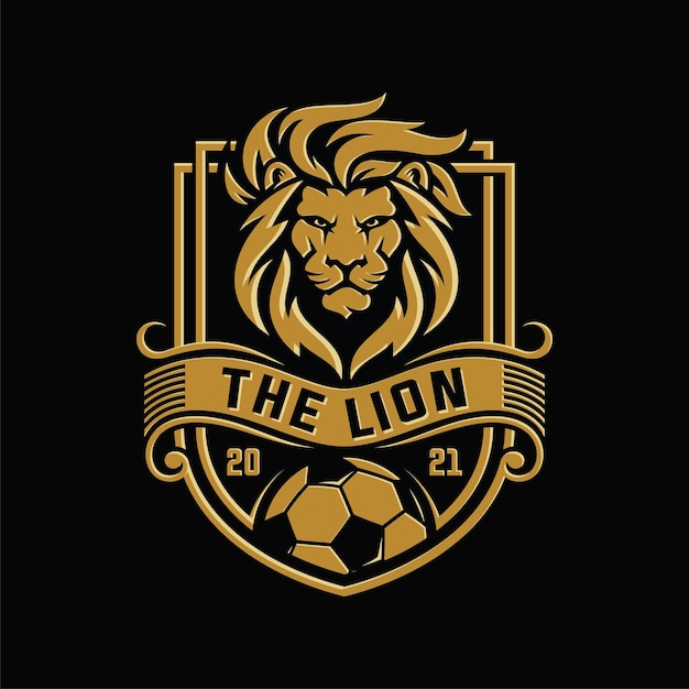 Logotipo do time leão de futebol