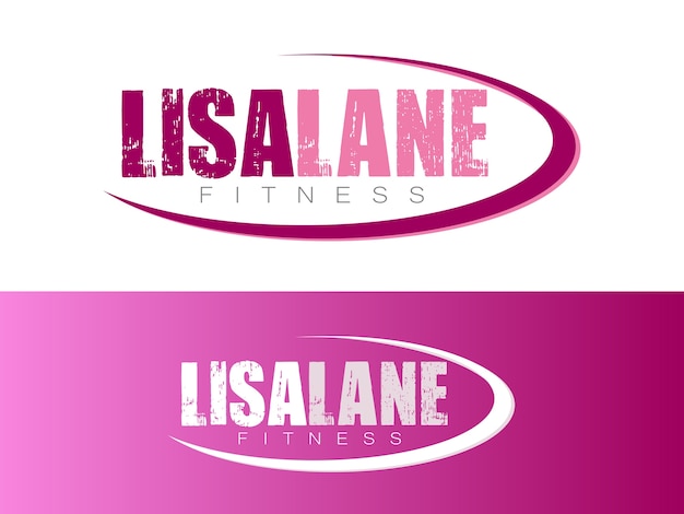 Logotipo do treinador de fitness das mulheres