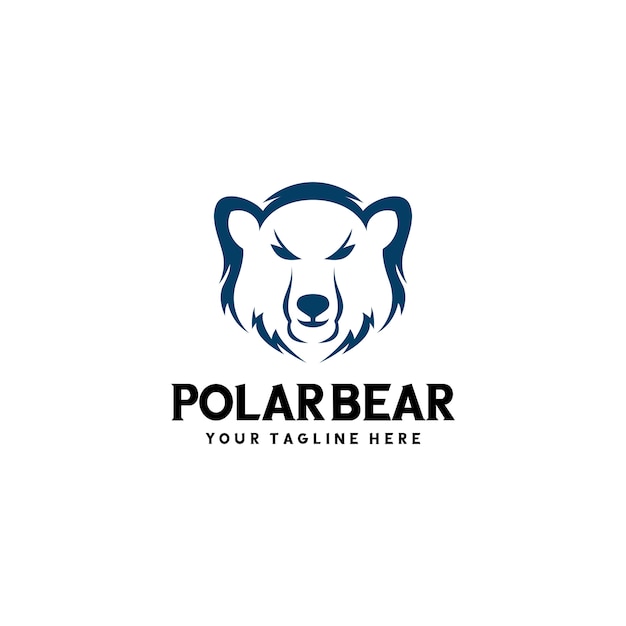 Logotipo do urso polar pronto para uso