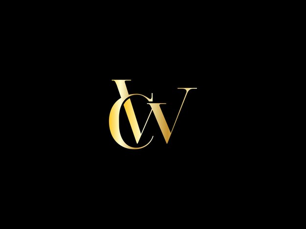 Vetor logotipo do vetor cw