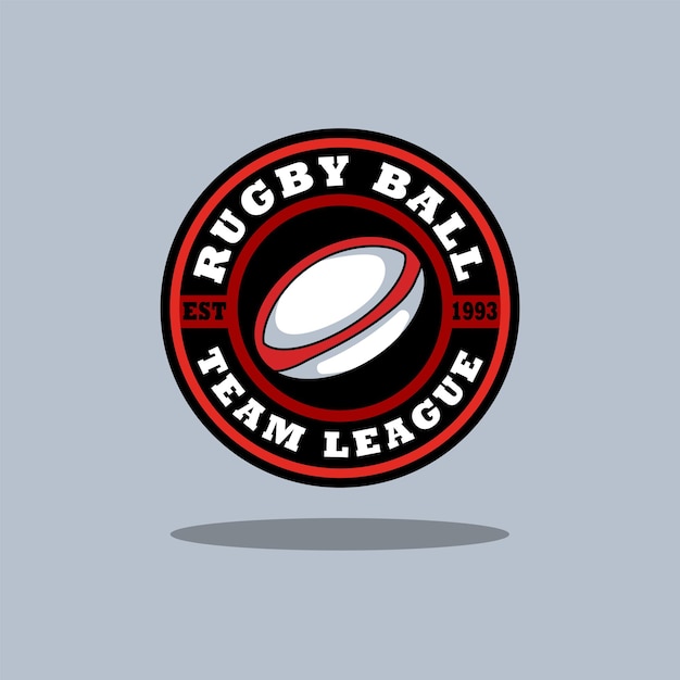 Logotipo do vetor de bola de rugby