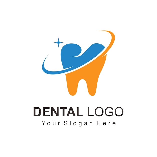 Logotipo do vetor de dentes