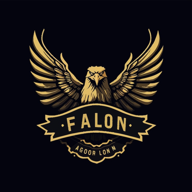 Logotipo do vetor de ilustração do falcão