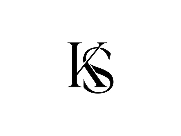 Logotipo do vetor ks sk
