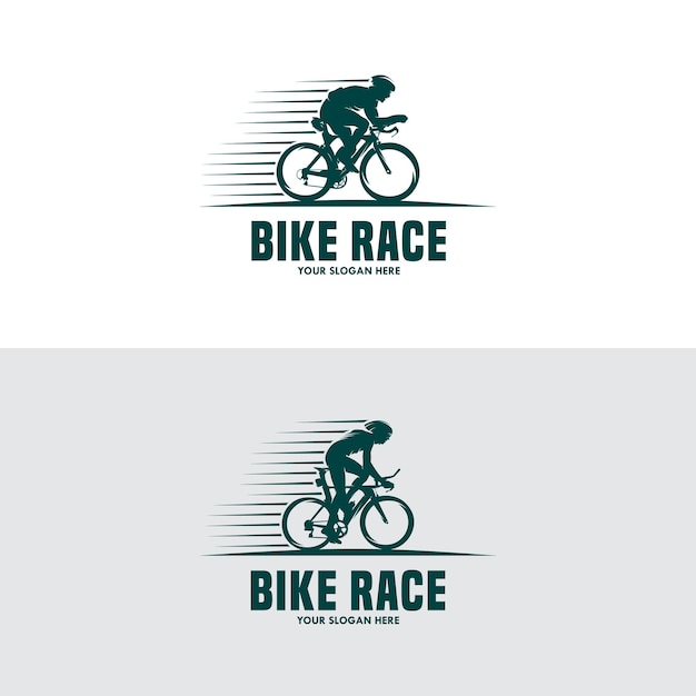 Logotipo e rótulos vintage e modernos para ciclistas