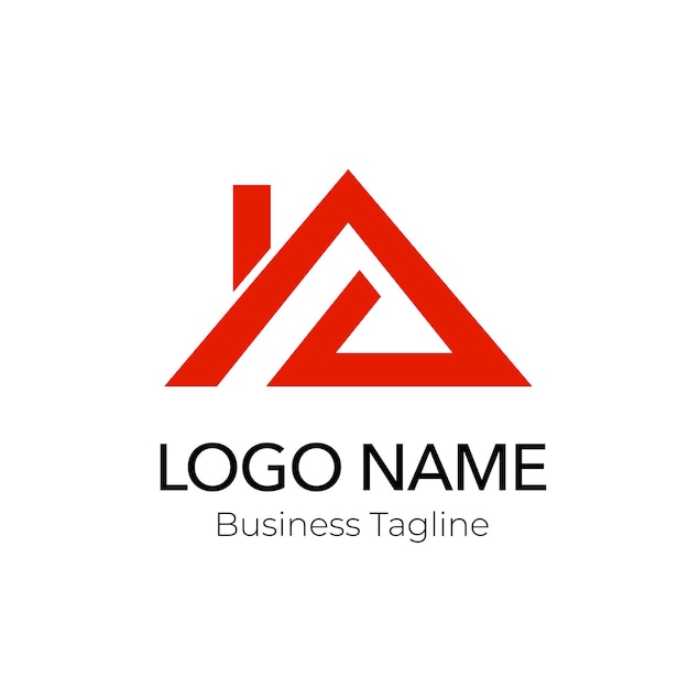 Logotipo Edifício Imobiliário Colecção de modelos de design de negócios vermelhos