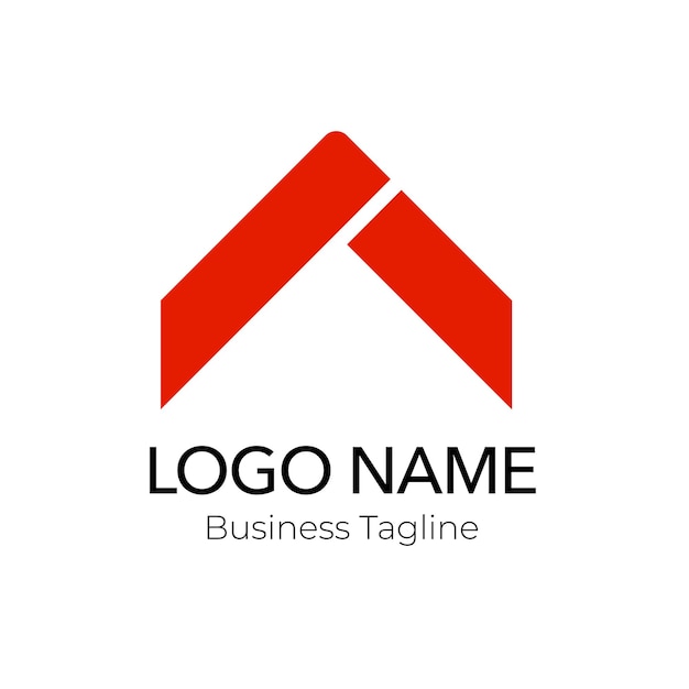 Logotipo Edifício Imobiliário Colecção de modelos de design de negócios vermelhos