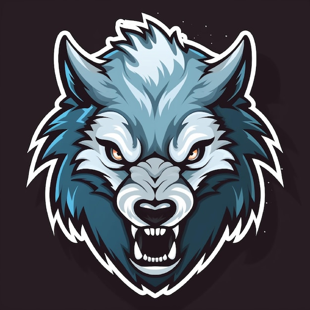 Logotipo esport wolf