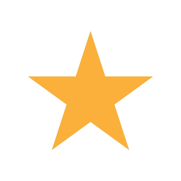 Vetor logotipo estrela simples e moderno
