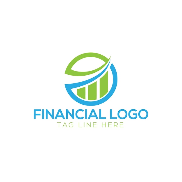 Vetor logotipo financeiro