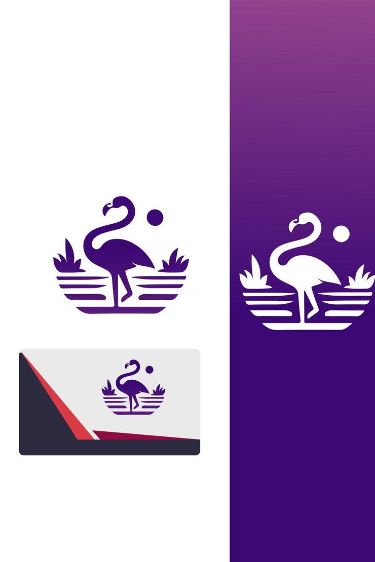 Vetor logotipo flamingo