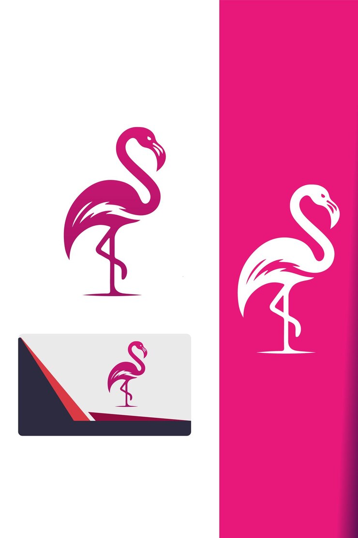 Vetor logotipo flamingo