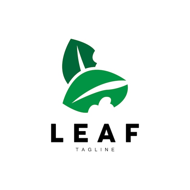 Logotipo Folha Verde Ecologia Planta Natural Vetor Natureza Design Ilustração Modelo Ícone