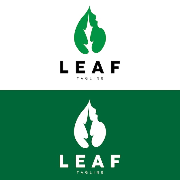 Logotipo folha verde ecologia planta natural vetor natureza design ilustração modelo ícone