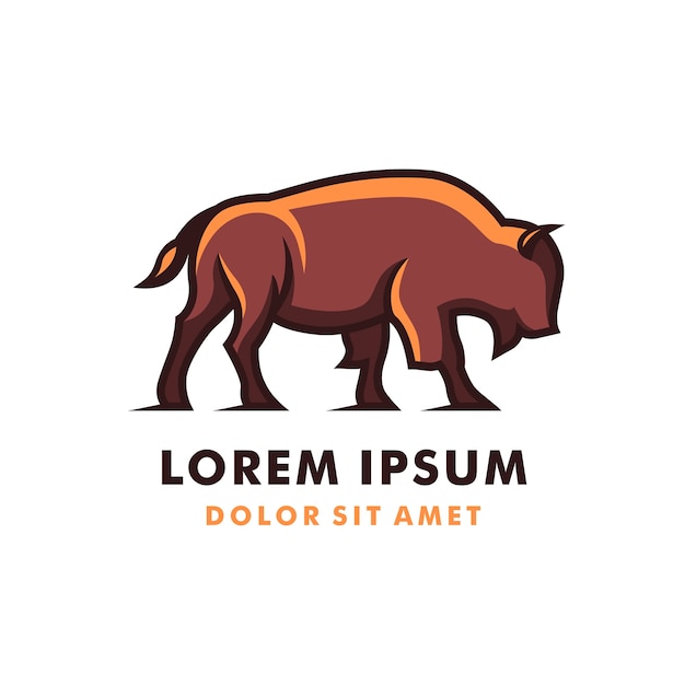 Logotipo forte de bull