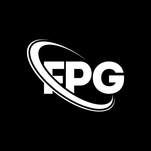 Vetor logotipo fpg design de letra fpg iniciais logotipo fgp ligado com círculo e monograma em maiúsculas logo fpg tipografia para negócios de tecnologia e marca imobiliária