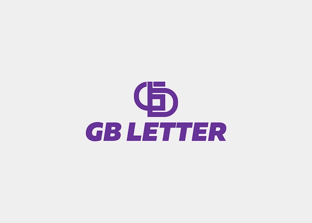 Logotipo gb carta nome da empresa