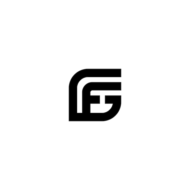 Vetor logotipo gf