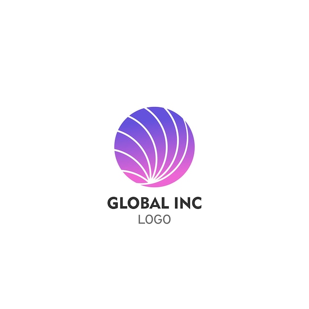 Vetor logotipo global da empresa para uso profissional