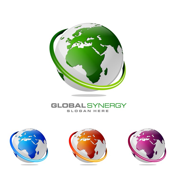 Vetor logotipo global