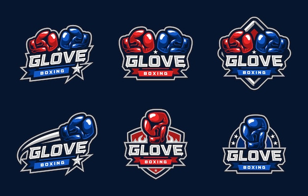 Logotipo glove boxing sport