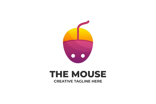 Logotipo gradiente colorido do mouse