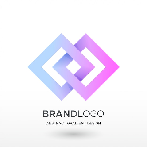 Logotipo gradiente de diamante