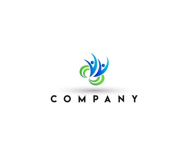 Logotipo humano da comunidade