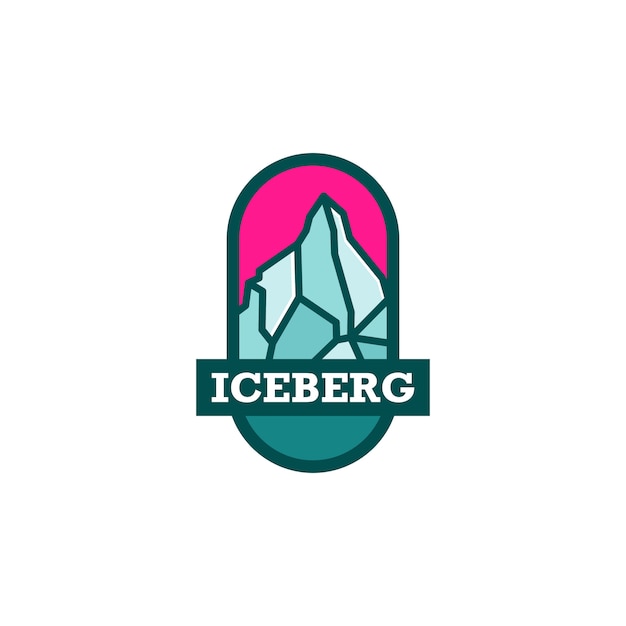 Logotipo iceberg pronto para uso