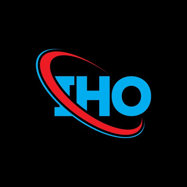 Logotipo IHO IHO letra IHO letra logotipo design Iniciais logotipo IHO ligado com círculo e maiúsculas logotipo monograma IHO tipografia para negócios de tecnologia e marca imobiliária