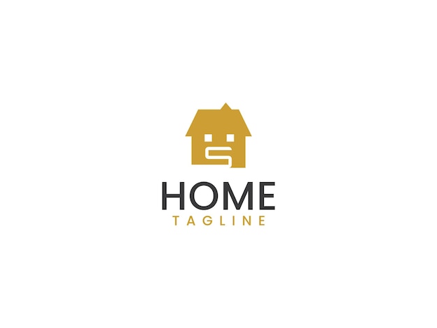 Logotipo imobiliário da suíça letra s e conceito de casa