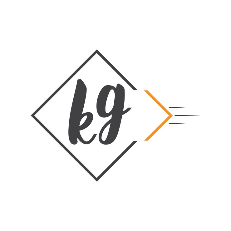 Vetor logotipo inicial de letra monograma com design de estilo quadrado
