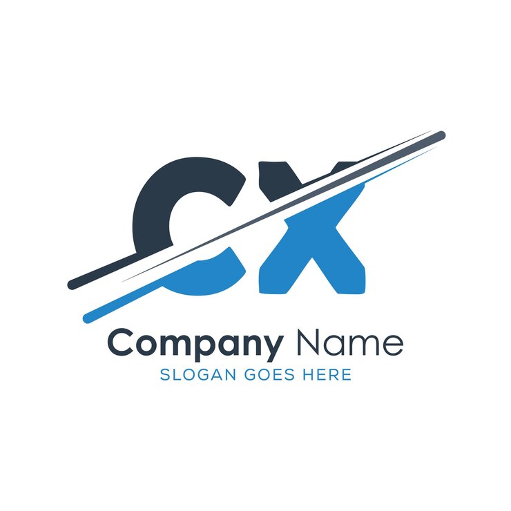 Vetor logotipo inicial de monograma com desenho de estilo de letra