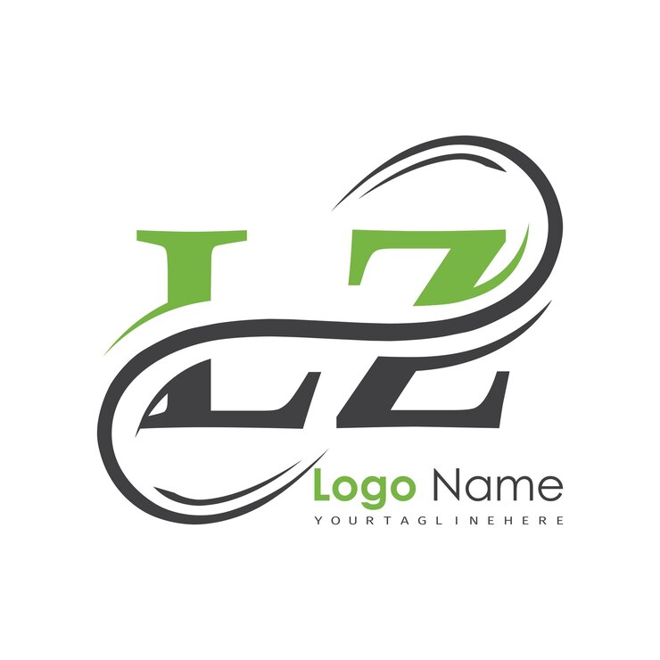 Vetor logotipo inicial de monograma com desenho de estilo de letra