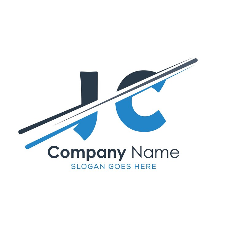 Vetor logotipo inicial de monograma com desenho de estilo de letra