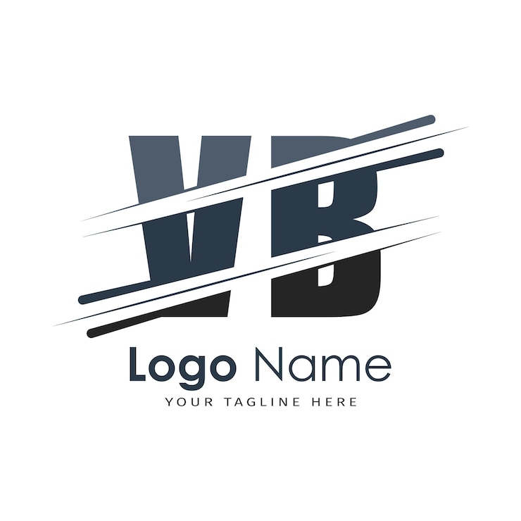 Vetor logotipo inicial de monograma com desenho de estilo de letra