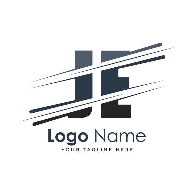 Vetor logotipo inicial de monograma com desenho de estilo de letra