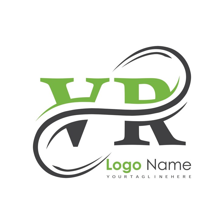 Vetor logotipo inicial de monograma com desenho de estilo de letra