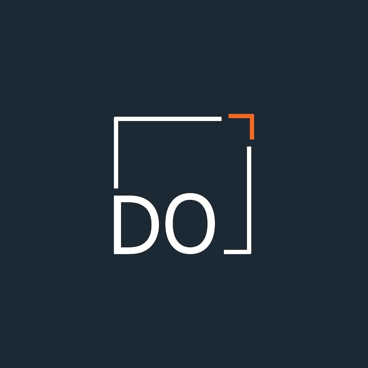 Vetor logotipo inicial de monograma in com desenho de estilo quadrado