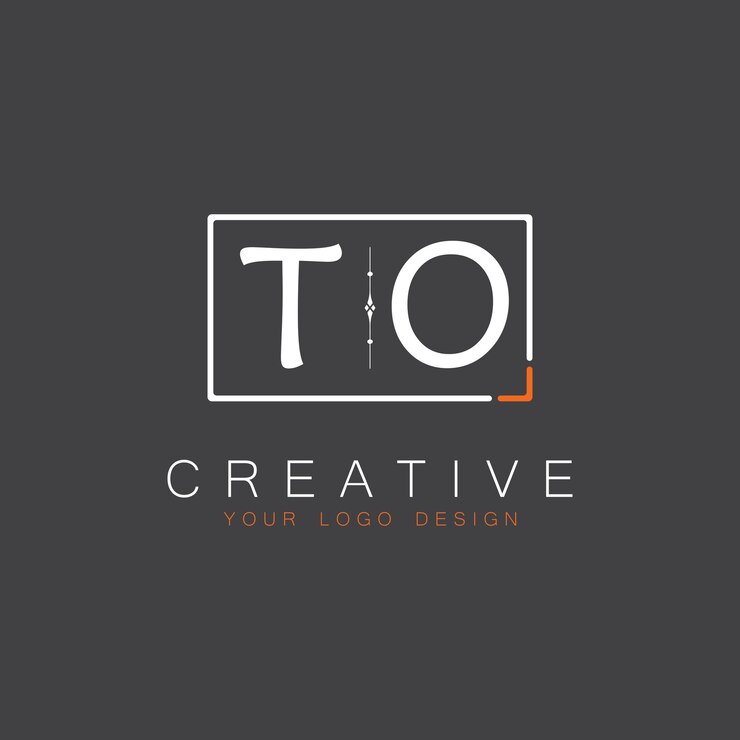 Vetor logotipo inicial de monograma to para creative com design de estilo quadrado