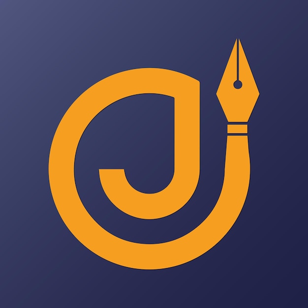 Logotipo j e caneta