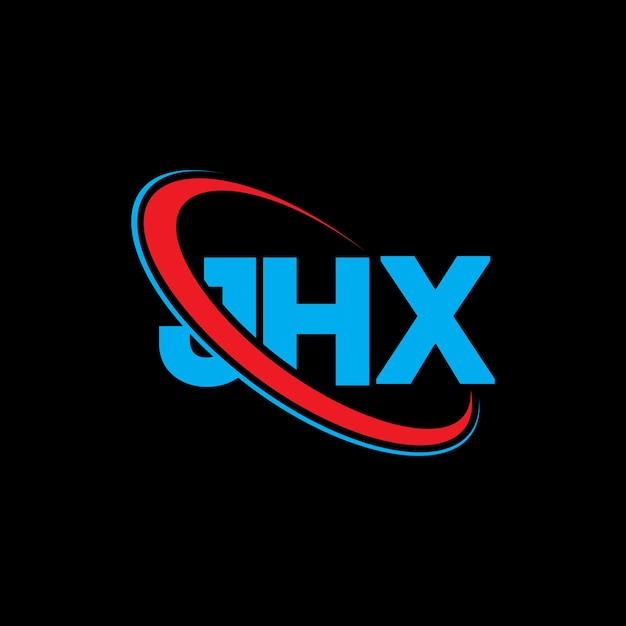 Vetor logotipo jhx letra jhx design de logotipo de letra iniciais logo jhx ligado com círculo e letra maiúscula logotipo de monograma jhx tipografia para negócios de tecnologia e marca imobiliária