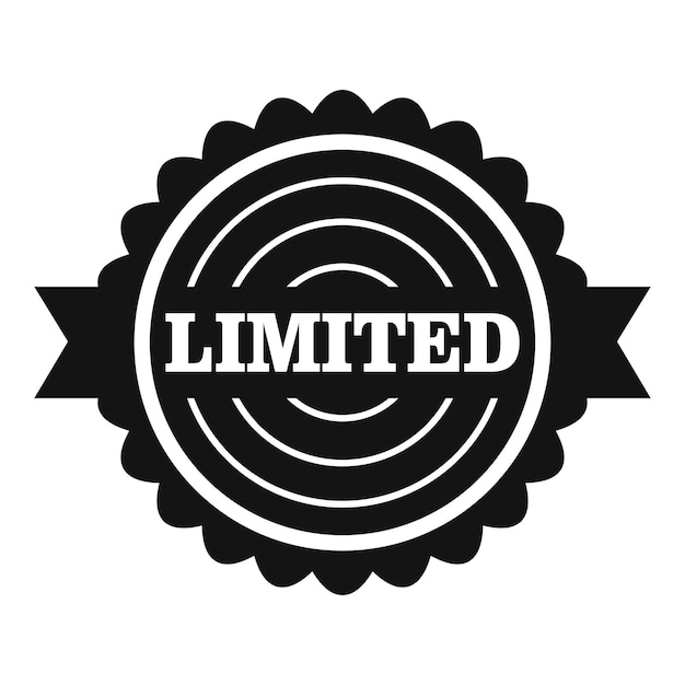 Vetor logotipo limitado ilustração simples de logotipo vetorial limitado para a web