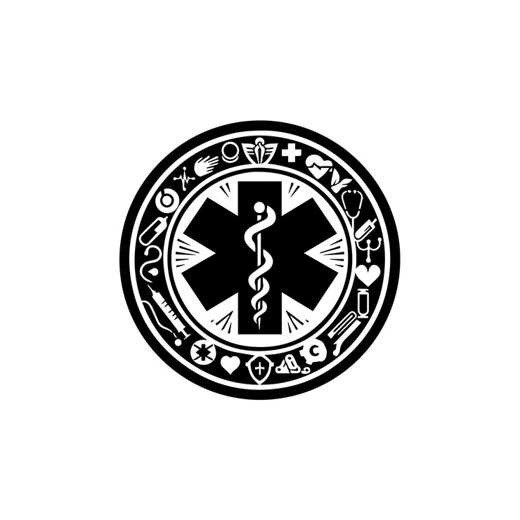 Vetor logotipo médico para a sua marca
