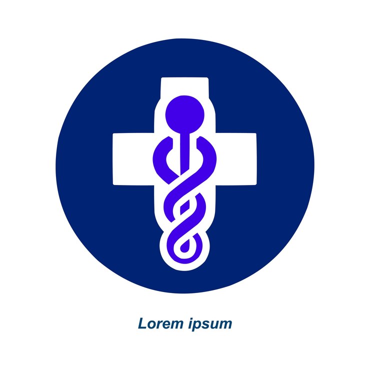 Vetor logotipo médico para a sua marca