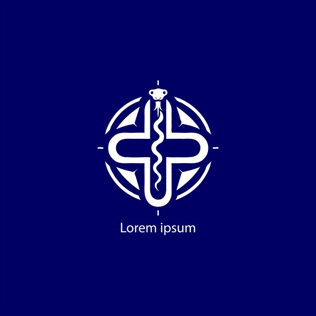 Logotipo médico preto