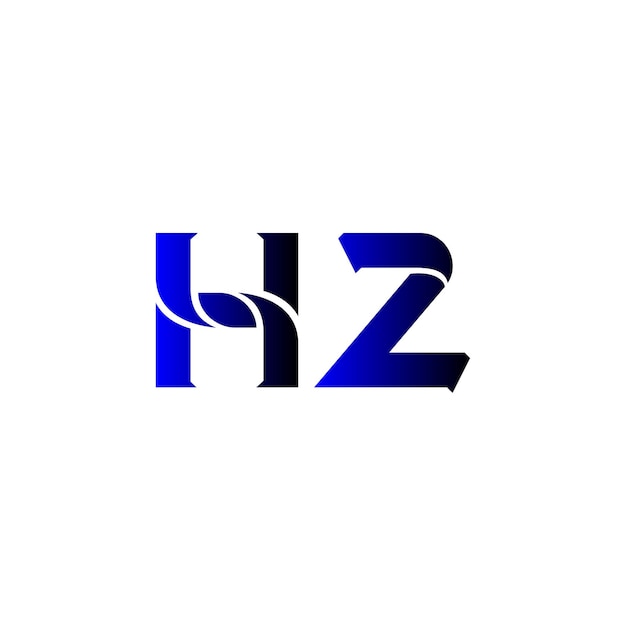Vetor logotipo minimalista da hz