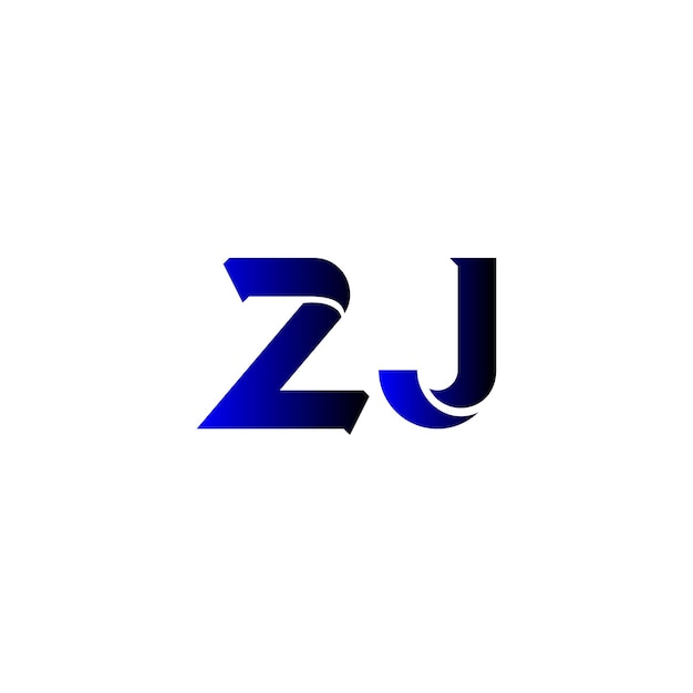 Vetor logotipo minimalista da zj